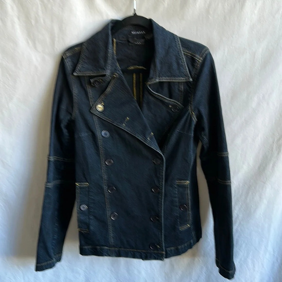 Rue21 dark wash stretch denim jacket, size L - Picture 1 of 9